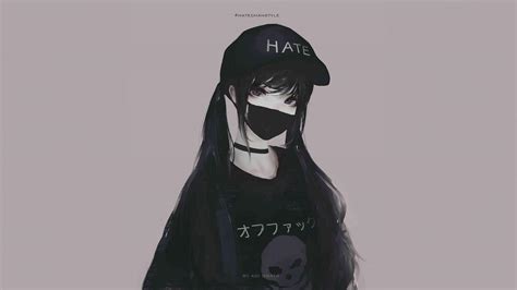 Wallpaper Anime Girl Pakai Masker Picture Myweb