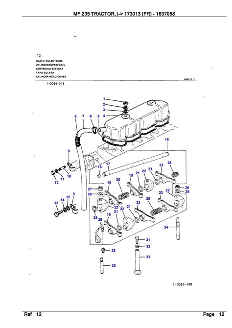Massey Ferguson Mf 235 Tractor Fr Parts Catalogue Manual By Kmmsemmem