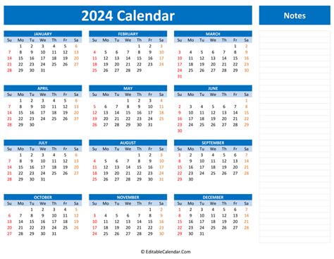 Editable Calendar 2023 2024 Word Pdf Excel Pelajaran