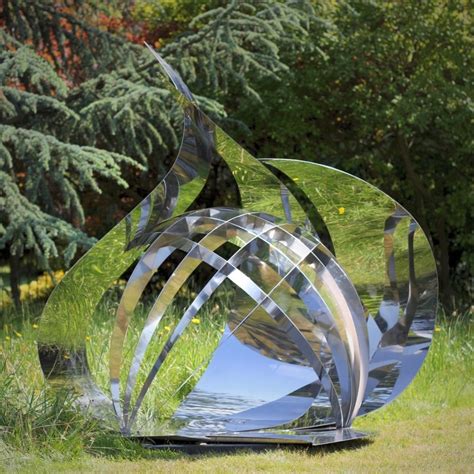 Synergy Modern Stainless Steel Art Large Garden Sculpture