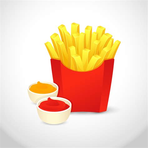 French Fries Realistic Vector 227310 Vector Art At Vecteezy