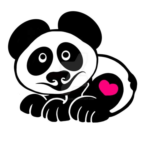 Panda Heart Sticker By Sookiesooker On Deviantart