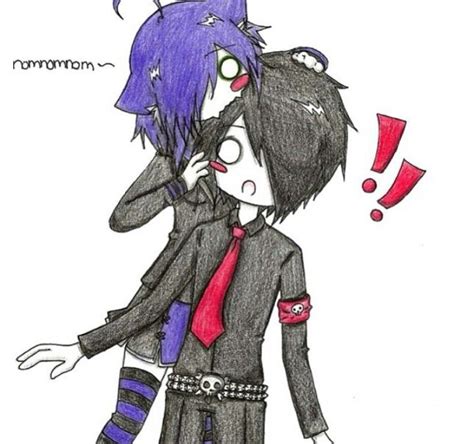 cute anime that is probably an emo couple i like it anyways lol anime pinterest emo