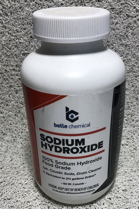 Pure Food Grade Caustic Soda Lye 1 Lb Sodium Hydroxide