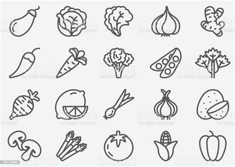 It is a useful substance when used have a soil test done before you even think about adding lime to your garden or lawn. Vegetables Line Icons Stock Illustration - Download Image ...