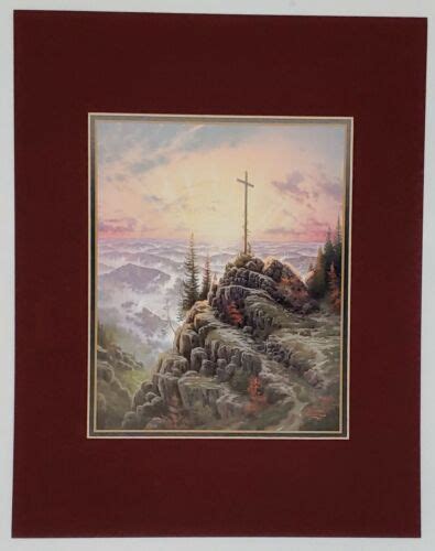 Thomas Kinkade Sunrise Matted 11x14 Limited Edition Canvas Ebay