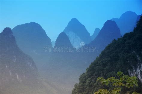 Blue Mt Karst Mountains Li River Stock Photos Free And Royalty Free