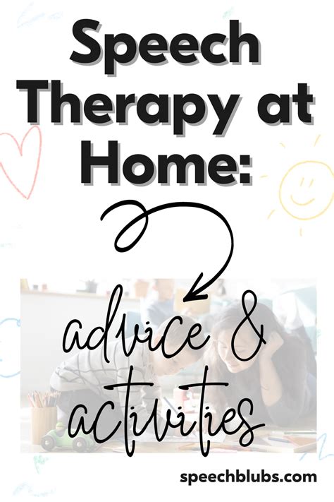 How To Do Speech Therapy At Home Speech Activities For Kids Artofit