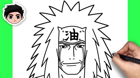 How To Draw Jiraiya Naruto Easy Step By Step Easy Drawings
