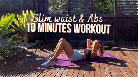 SLIM WAIST ABS Minutes Ab Workout At Home YouTube