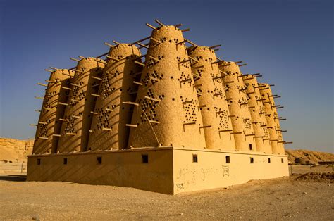 Historical Adobe Pigeon Towers Located Near Riyadh Captured In