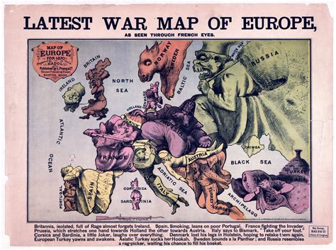 Большая детальная карта Европы последней войны 1835 1875 Старые