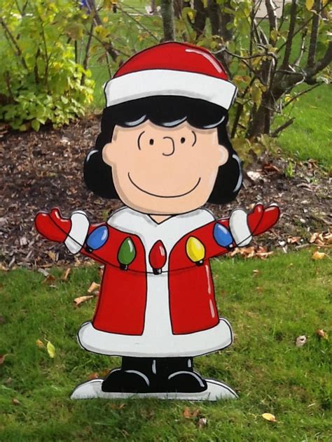 Hand Painted Lucy Christmas Yard Art Etsy Christmas Yard Art