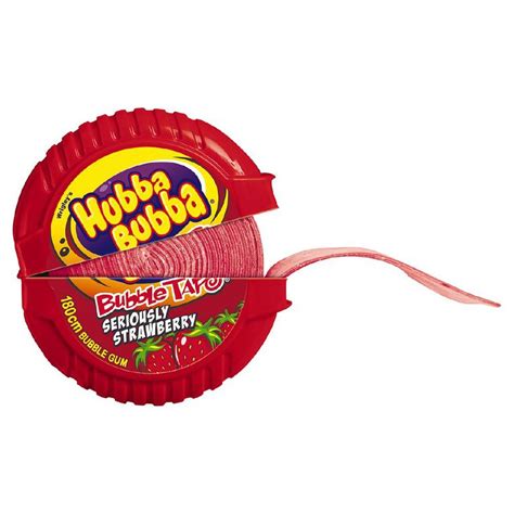 Hubba Bubba Seriously Strawberry Bubble Gum Tape 180cm The Warehouse