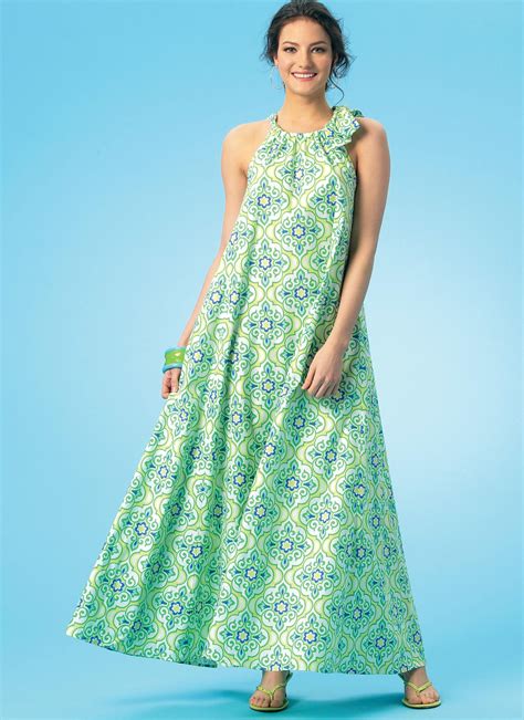 K4057 Kwik Sew Patterns Necklines For Dresses Sundress Pattern