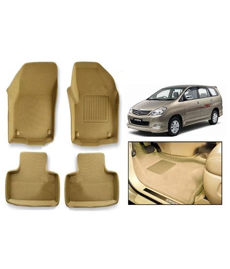 Vheelocityin Premium Toyota Innova 3d Mat Beige Colour: Buy Vheelocityin Premium Toyota Innova ...
