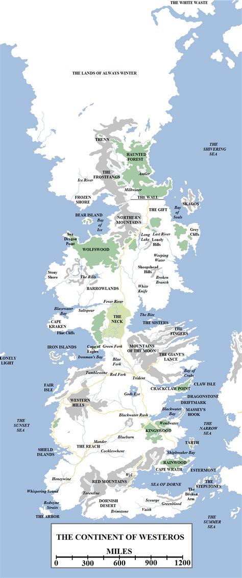 Geographic Map 2 Westeros Atlas Of Ice And Fire Game Of Thrones