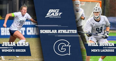 Bowen And Leas Named 2022 23 Big East Scholar Athletes Of The Year