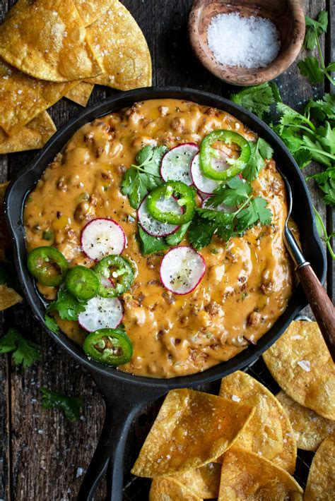 Chorizo Queso With Homemade Tortilla Chips The Original Dish