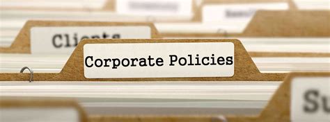 Corporate Policies Patton International Limited