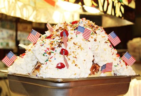 Giant Ice Cream Sundae In Florida Jaxsons Ice Cream Parlor