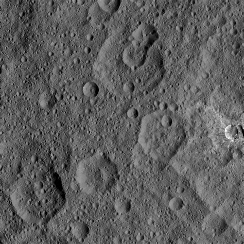 Shadowy Craters On Ceres Edited Dawn Image Of Craters And Flickr