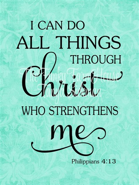 Available for download immediately after payment! SVG, DXF & PNG - I can do all things through Christ who ...