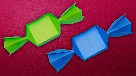 If you are going to make a box from a material too thick or stiff to run through your printer, you can print out the template on plain white printer paper, then tape it to the stiffer material and cut around the template. How to Make a Paper Candy Gift Box | DIY Candy Box Origami ...