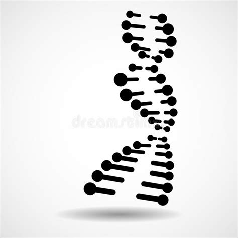 Abstract Spiral Of Dna Stylish Molecule Stock Vector Illustration Of