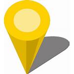Location Map Icon Yellow Google Maps Simple