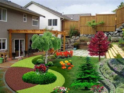 50 backyard landscaping ideas for. Beautiful-landscaping-small-backyard-sloping-garden-design ...