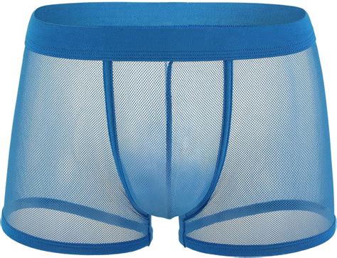 IILOOK Herren sexy Boxershorts für männer Transparent Netz