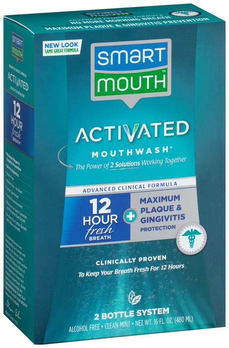 Smartmouth Activated Mouthwash Clean Mint 16 Oz Medshopexpress
