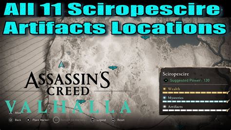 Assassin S Creed Valhalla All Sciropescire Artifacts Location Guide