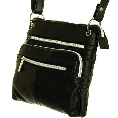 Womens Genuine Leather Cross Body Shoulder Bag Purse Black Bags Leather Handbags Leather