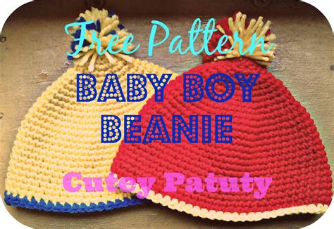 Jeis Crochet And More Free Pattern Baby Boy Beanie