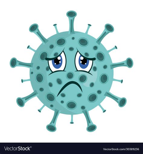 Coronavirus Covid Sad Feeling Royalty Free Vector Image