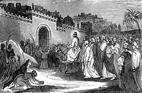 The Triumphal Entry Of Jesus Into Jerusalem Clipart Etc