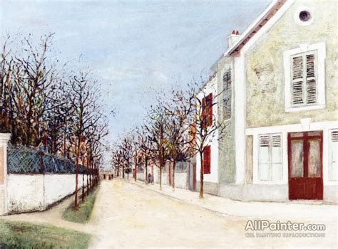 Maurice Utrillo Suburban Street Oil Painting Reproductions For Sale Oil