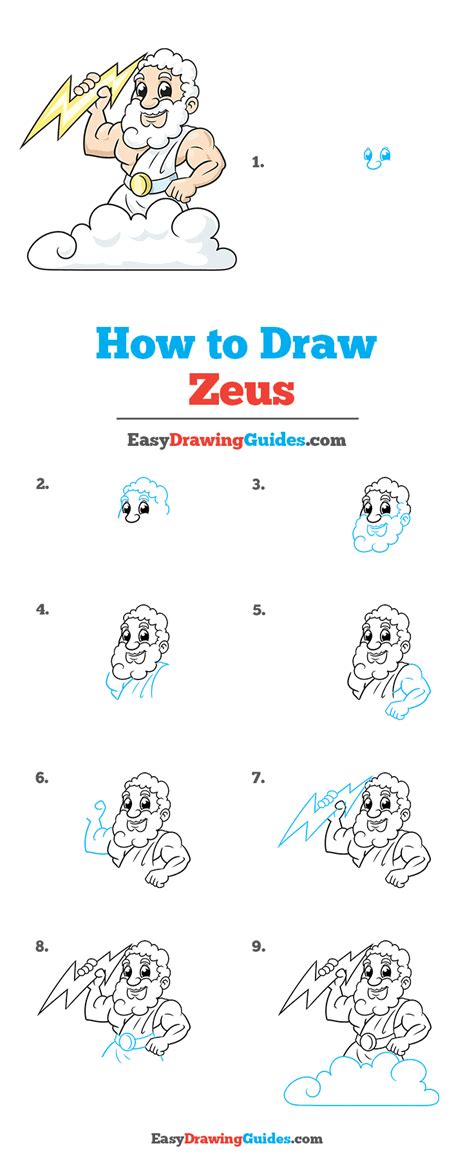 How To Draw Zeus Really Easy Drawing Tutorial Drawing Tutorial Easy
