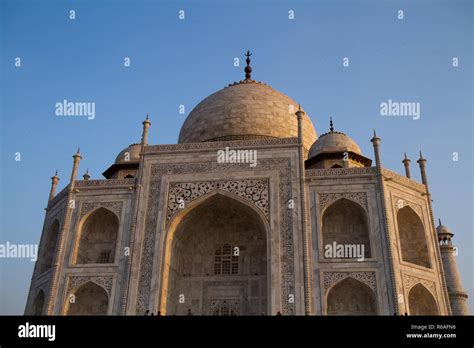 Taj Mahal Mausoleum In Agra India Stock Photo Alamy