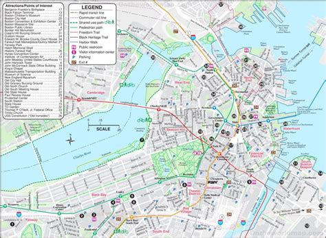Boston Maps Transport Maps And Tourist Maps Of Boston In Usa