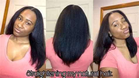 How I Straighten My Type 4 Natural Hair Youtube