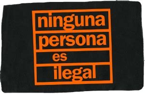 ninguna persona es ilegal (Aufnäher, Frieden ...