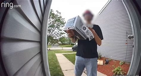 Jimmy John S Delivery Guy Is Caught On Home Surveillance Video Licking A Man S Drink Daily