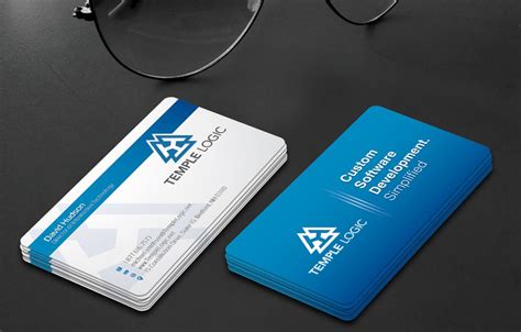 Ready to learn what it takes to create your own credit card company? Business card for software company | Business card contest