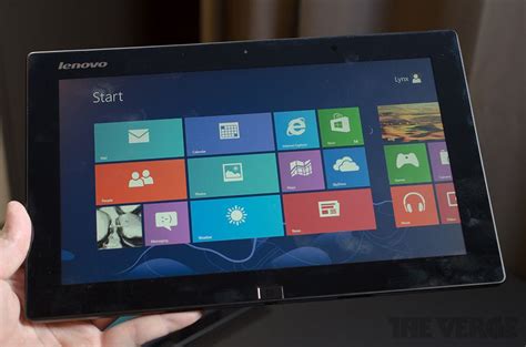 Lenovo Ideatab Lynx Windows 8 Tablet With Optional Keyboard Dock Starts