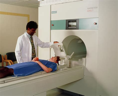 Preparation For Mri Brain Scan Photograph By Science Photo Library
