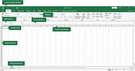 Label The Parts Of Microsoft Excel