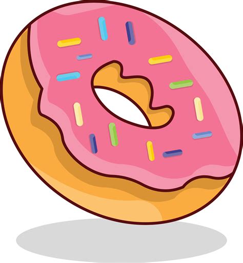 Donut Vector Illustration On A Transparent Background Premium Quality